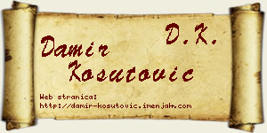 Damir Košutović vizit kartica